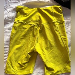 Bright Yellow Athletic Shorts